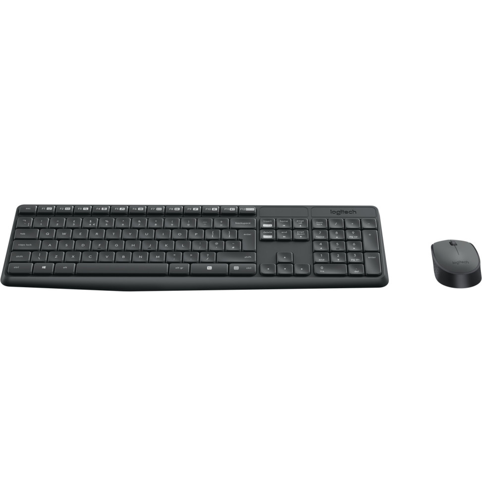 Clavier sans fil avec pavé tactile intégré Logitech Wireless Touch Keyboard  K400 Plus Noir (AZERTY, Français) prix Maroc