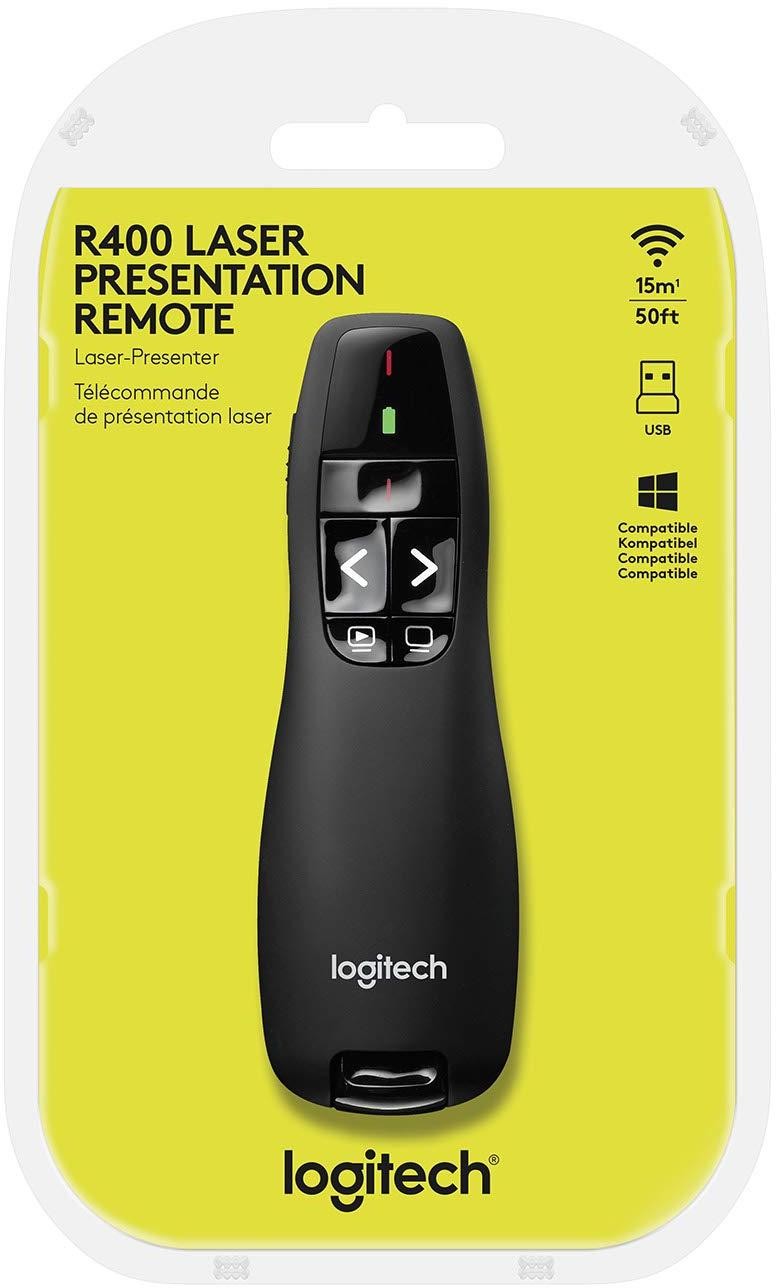 télécommande de présentation LOGITECH R500 Laser Presentation Remote, noir