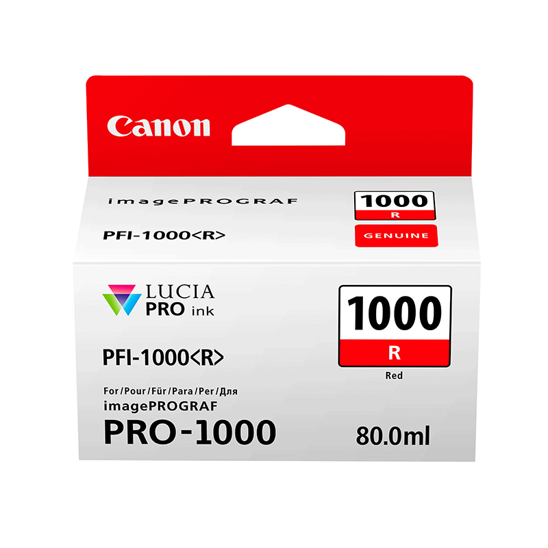 Canon PFI-1000R Rouge - Cartouche d'encre Canon d'origine (0554C001AA)