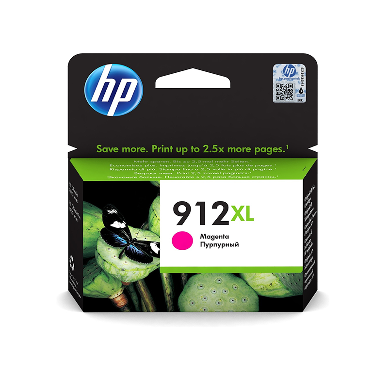 HP 912XL Magenta - Cartouche d'encre grande capacité HP d'origine (3YL82AE)