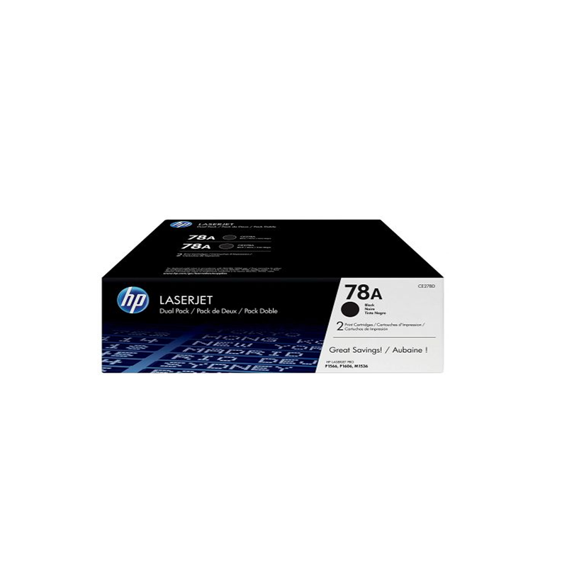 HP 78A Noir (CE278AF) - Pack de 2 toners HP LaserJet d'origine