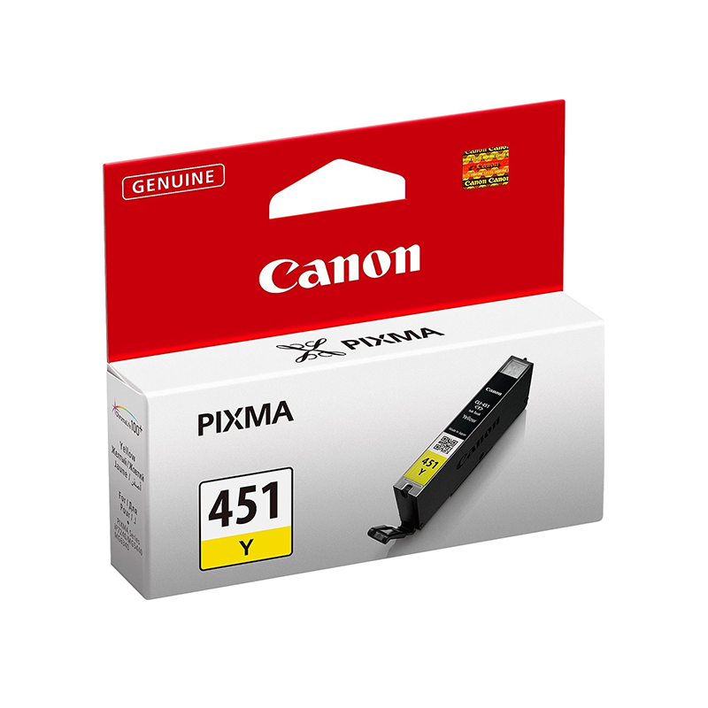 Canon CLI-451Y Jaune - Cartouche d'encre Canon d'origine (6526B001AA)