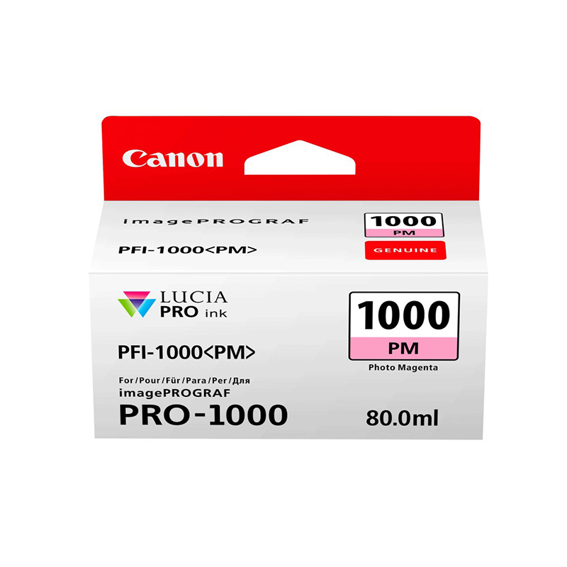 Canon PFI-1000PM Magenta photo - Cartouche d'encre Canon d'origine (0551C001AA)