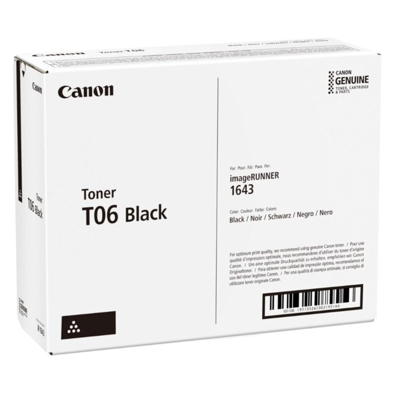 Canon T06 Noir - Toner LaserJet d'origine 3526C002AA