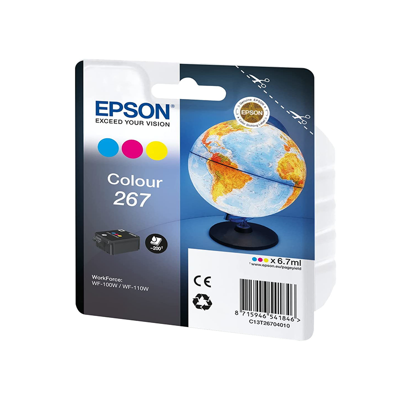 Epson Monobloc Globe 267 - encre DURABrite Ultra 3 couleurs (C13T26704010)