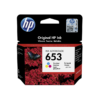 HP 653 Couleur - Cartouche d'encre HP d'origine Ink Advantage (3YM74AE)