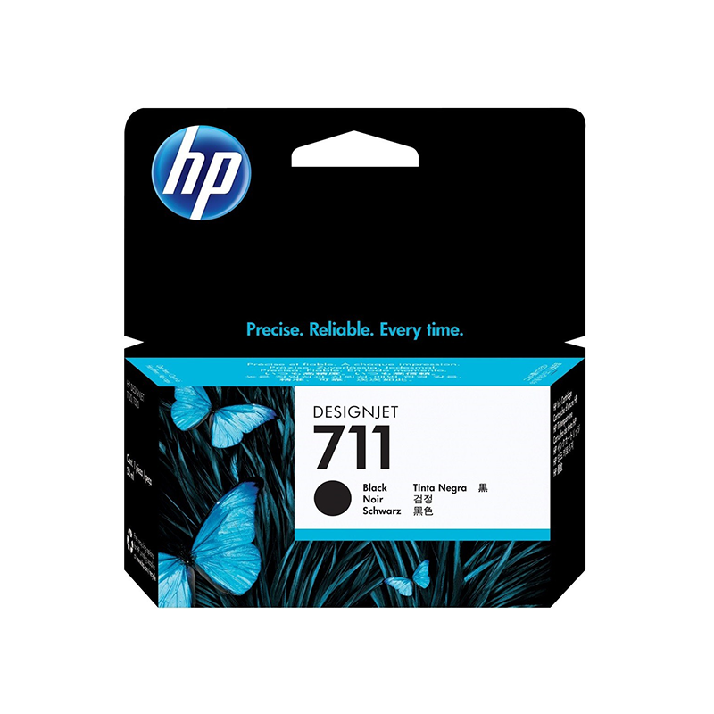 HP 711 Noir - Cartouche d'encre HP d'origine (CZ133A)