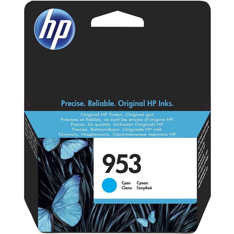 HP 953 Cyan - Cartouche d'encre HP d'origine (F6U12AE)