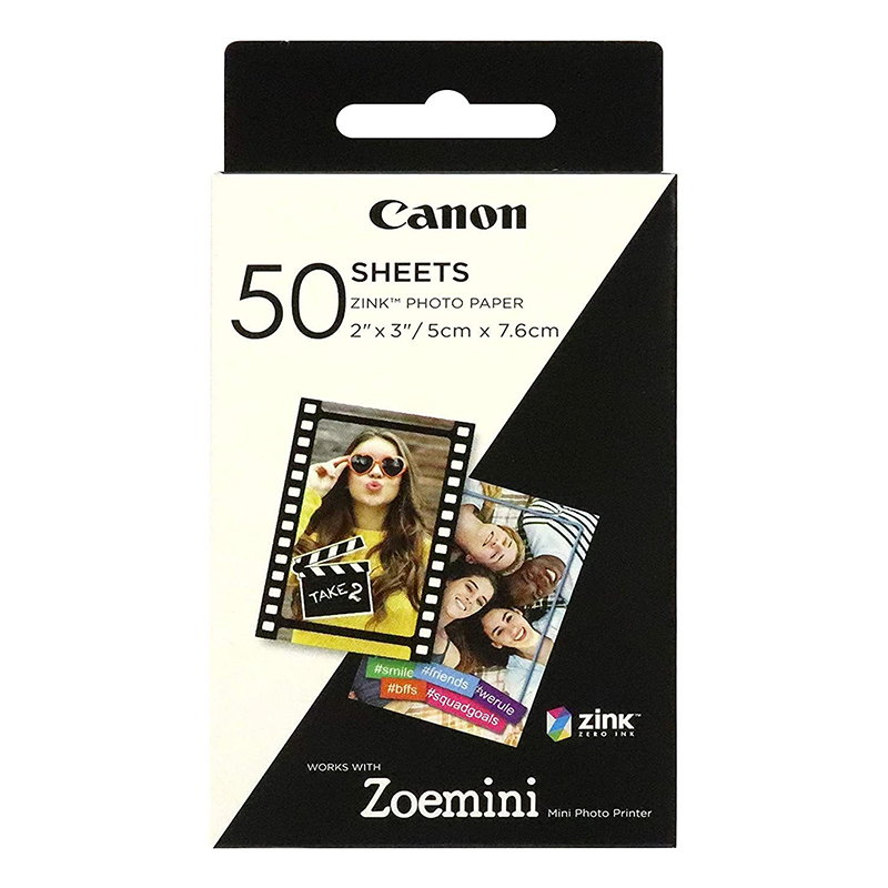 Acheter Paquet De 50 Feuilles De Papier Photo Pour Canon Zoémini