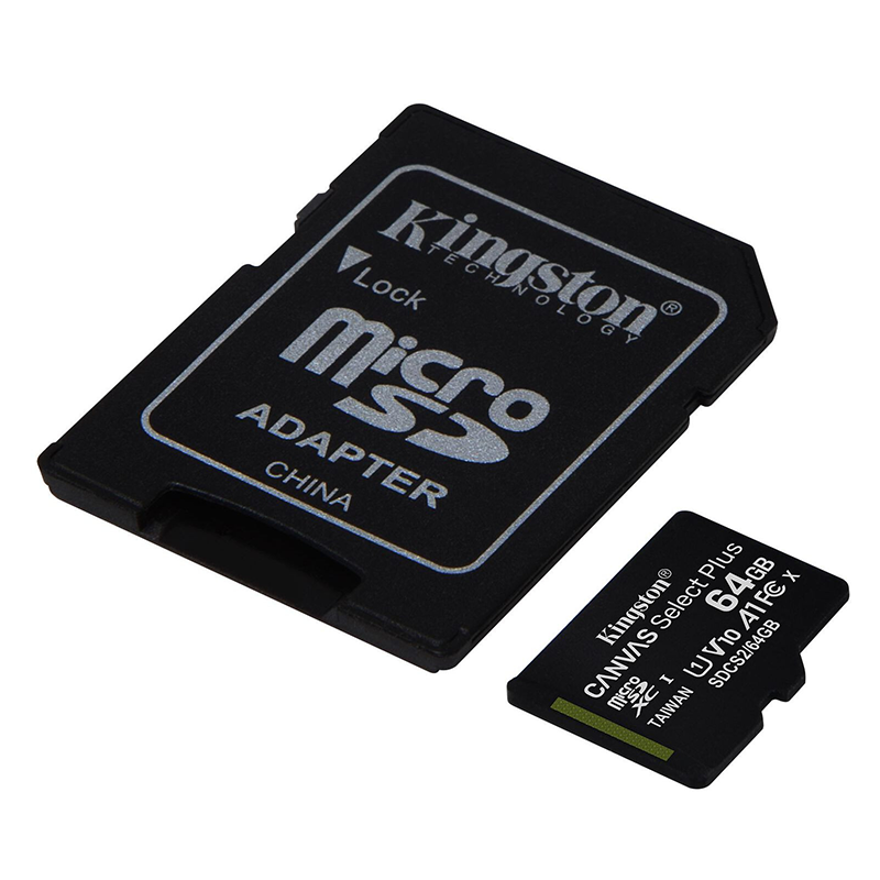 Acheter Carte Mémoire Kingston Canvas Select Plus MicroSD - 64Go - Avec  Adaptateur SD (SDCS2_64GB) - د.م. 95,00 - Maroc