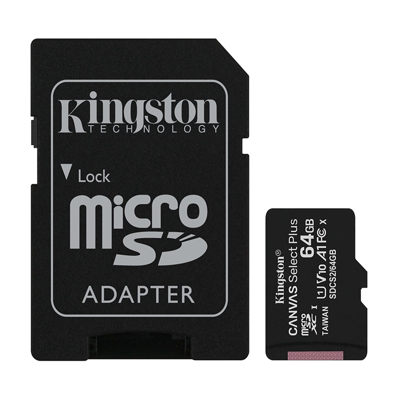 Acheter Carte Mémoire Kingston Canvas Select Plus MicroSD - 64Go