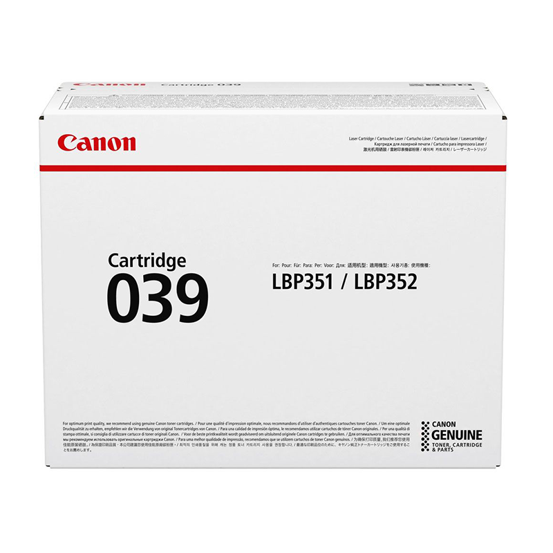 Toner Canon CRG 039 Noir - 11 000 pages