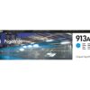 HP 913A Cyan - Cartouche PageWide HP d'origine (F6T77AE)