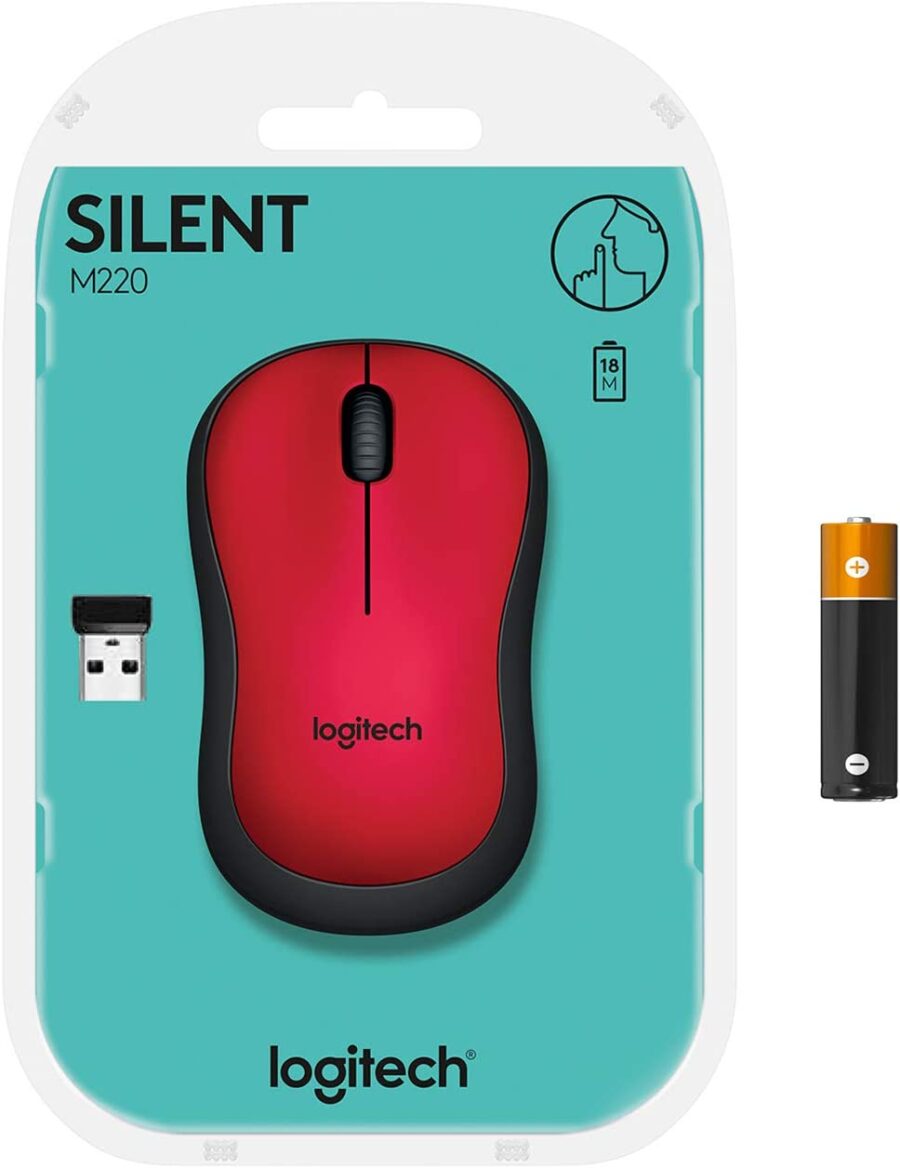 Logitech M220 Silent (Red) – Image 2