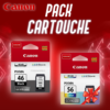 Pack Cartouches d'encre PG-46 Noir + CL-56 Color