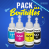 Pack Bouteilles d'encre 664 Black + Cyan + Yellow + Magenta