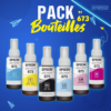 Pack (6) Bouteilles d'encre d'origine 673