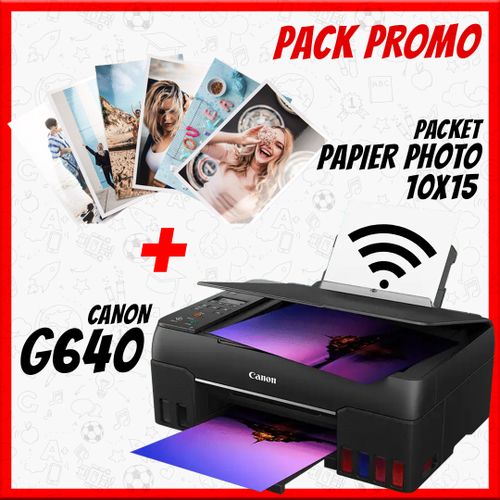 Acheter Pack Imprimante Multifonction Pixma G640 + Ramette De Papier Photo  10X15 - د.م. 2.600,00 - Maroc