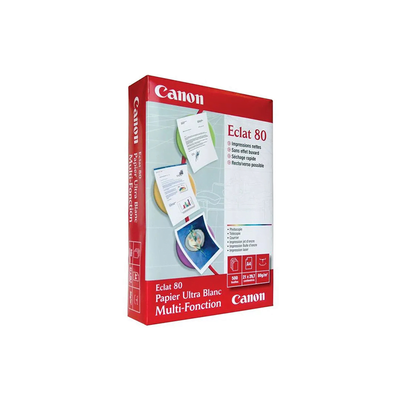 Ramette papier Canon Eclat 80 - 500 feuilles A4 de 80g/m² (0255V273)