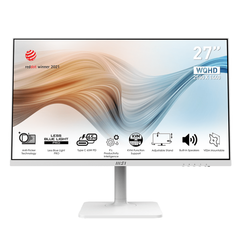 Écran 27" WQHD MSI Pro Modern MD272QPW (9S6-3PB19H-023)