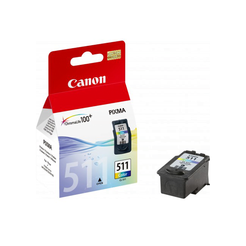 Canon CL-511 Couleurs - Cartouche d'encre Canon d'origine (2972B007AA)