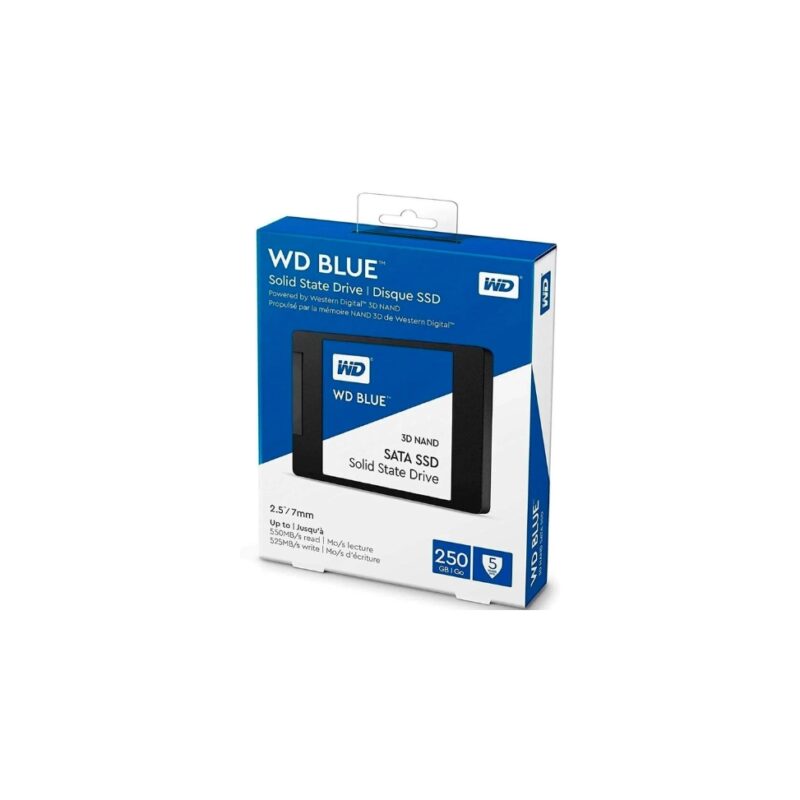 DISQUE SSD INTERNE 250G WESTERN DIGITAL BLUE 3D NAND 2.5" (WDS250G2B0A)