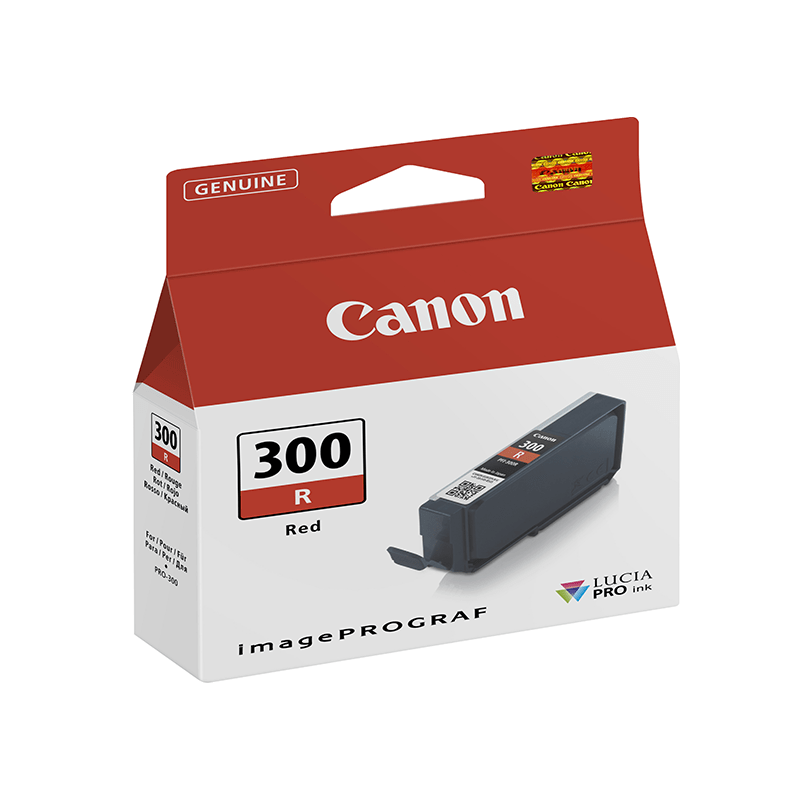 Canon PFI-300R Rouge - Cartouche d'encre Canon d'origine (4199C001AA)