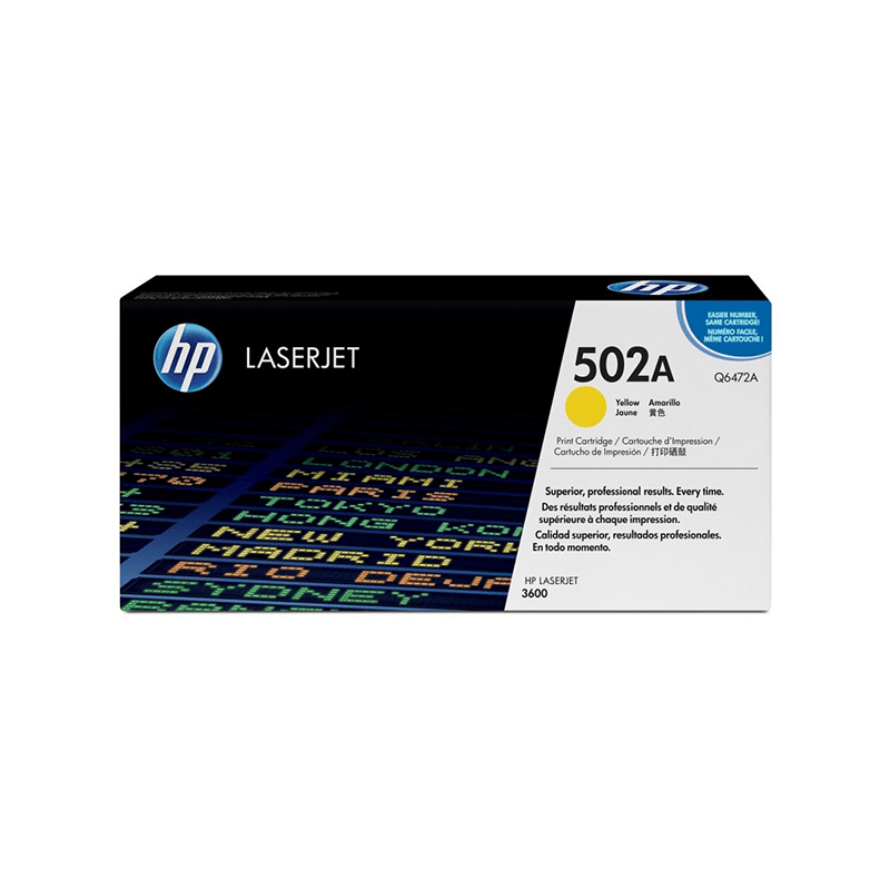 HP 502A Jaune (Q6472A) - Toner HP LaserJet d'origine