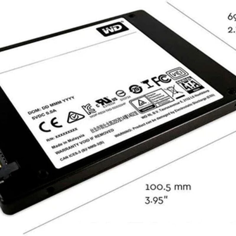 Disque SSD interne PC Western Digital Green 120 Go - SATA III 6 Gb/s - 2.5"/7 mm jusqu'à 550 Mo/s (WDS120G2G0A)