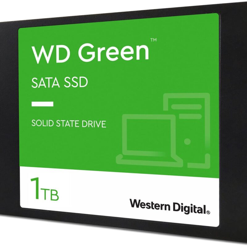 Disque SSD interne Western Digital Green 1 To - SATA III 6 Gb/s - 2.5/7 mm - jusqu'à 545 Mo/s (WDS100T3G0A)