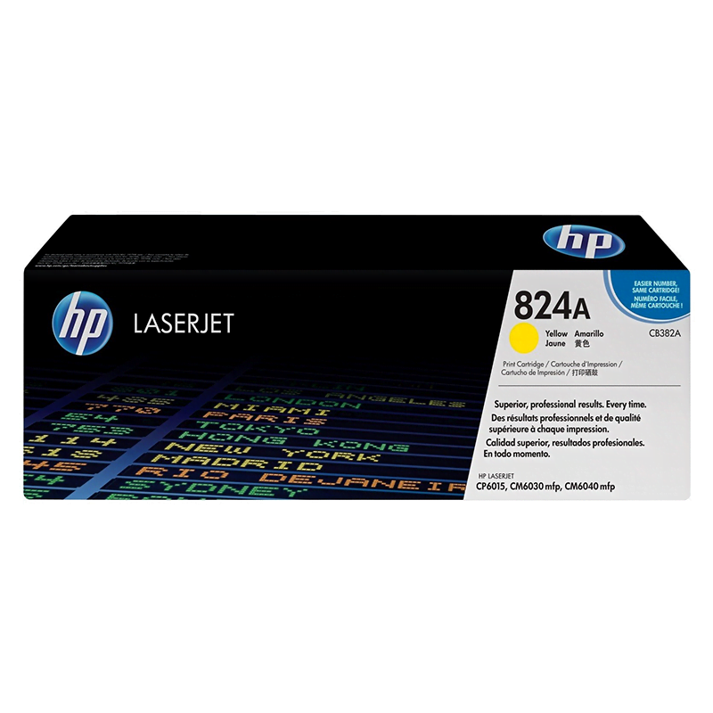 HP 824A Jaune (CB382A) - Toner HP LaserJet d'origine