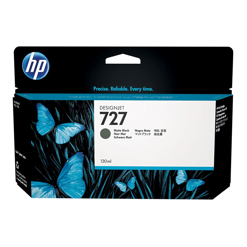 HP 727 Noir Mat - Cartouche d'encre HP d'origine (B3P22A)