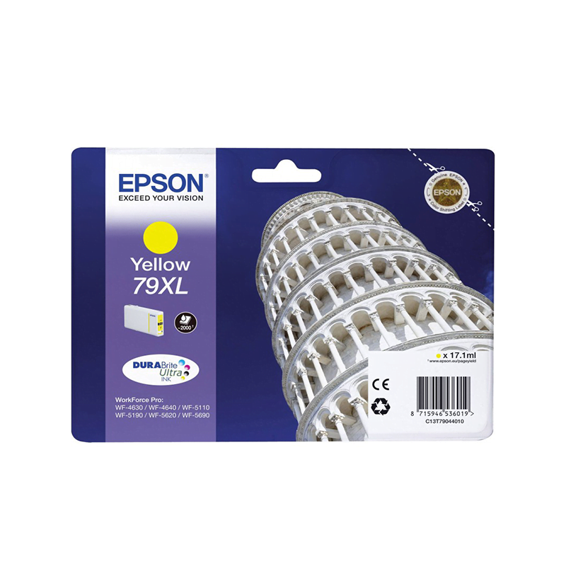 Epson 79XL Jaune - Cartouche d'encre Epson "TOUR DE PISE" d'origine (C13T79044010)