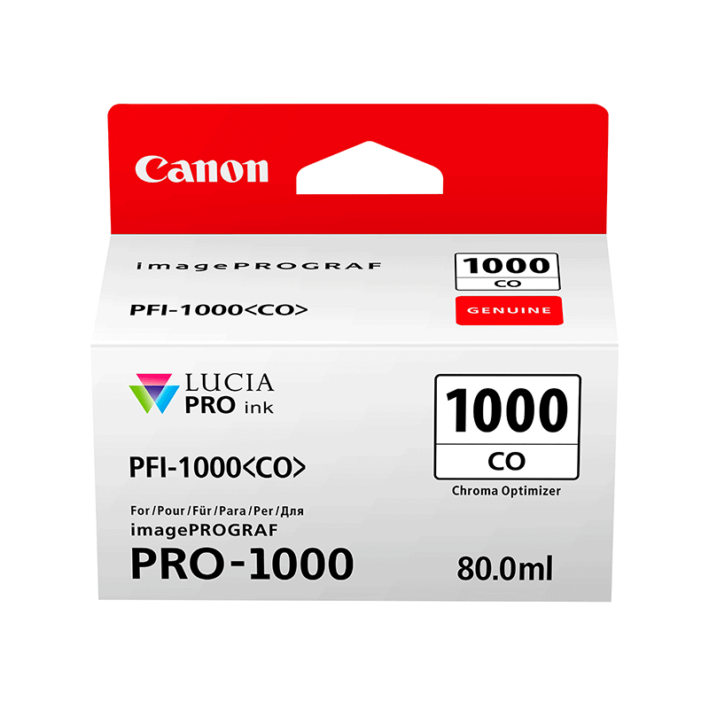 Canon PFI-1000 CO optimisation de chrominance - Cartouche d'encre Canon d'origine (0556C001AA)