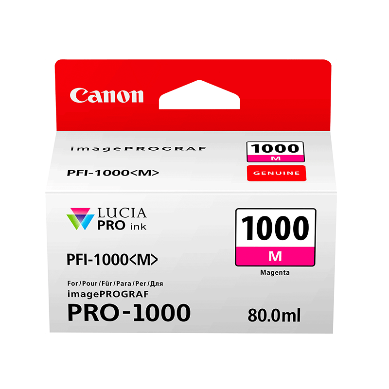 Canon PFI-1000M Magenta - Cartouche d'encre Canon d'origine (0548C001AA)