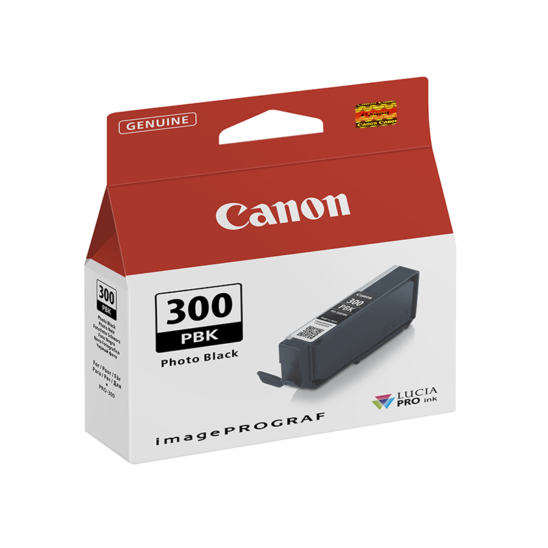 Canon PFI-300PBK Noir photo – Cartouche d’encre Canon d’origine (4193C001AA)