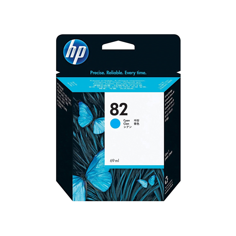 HP 82 Cyan - Cartouche d'encre HP d'origine (C4911A)