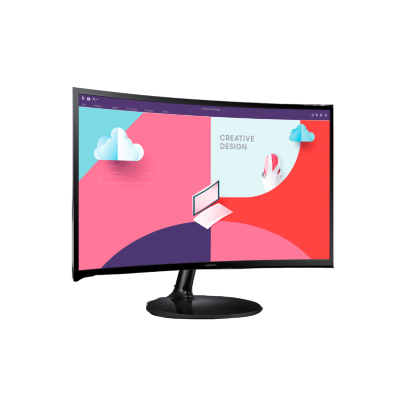 Samsung Écran incurvé 24" Essential Curved Monitor S3 (LS24C360EAMXZN)