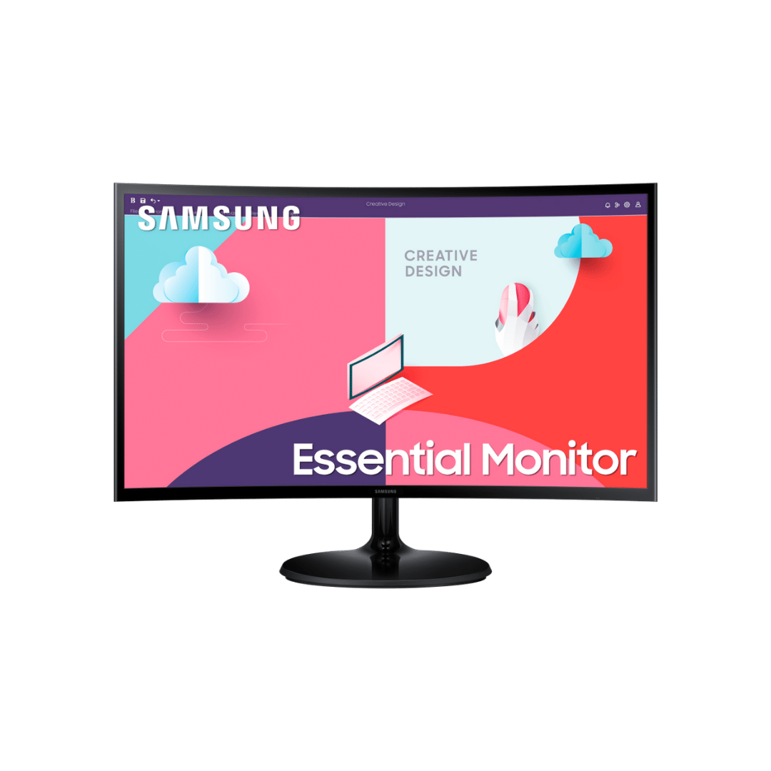 Écran incurvé 27" Samsung Essential Curved Monitor S3 (LS27C360EAMXZN)