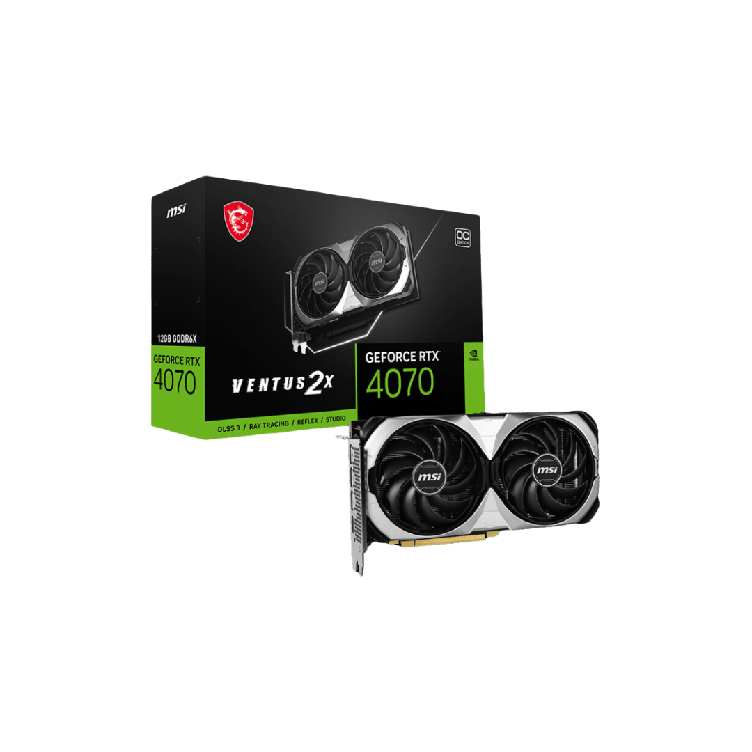 Carte Graphique MSI GeForce RTX™ 4070 VENTUS 2X 12G OC (MSI_912-V513-698)