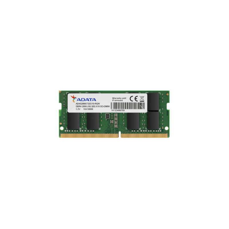 Barrette mémoire ADATA SO-DIMM 4GB DDR4 2666 MHz - PC Portable (AD4S2666W4G19-S)