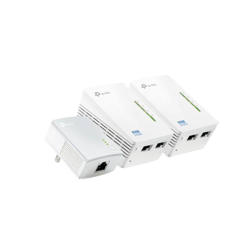 CPL TP-Link Extender AV500 2-port Powerline Wi-Fi Extender 3-pack KIT 500 Mbps (TL-WPA4220TKIT)