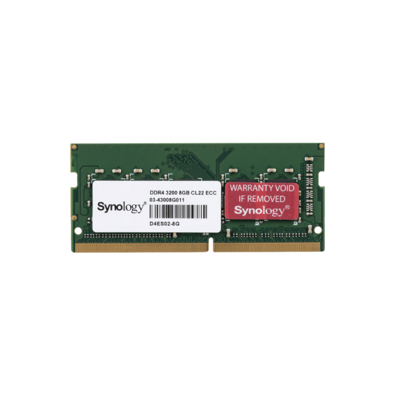 Barrette mémoire Synology SO-DIMM 8GB DDR4 ECC - Serveur Nas (D4ES02-8G)