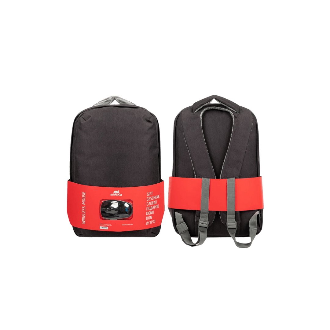 RIVACASE 7563 Sac à dos noir + Souris sans fil (RIVA 7563)