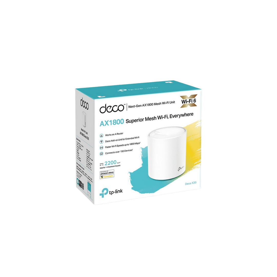 Système WiFi 6 TP-Link Deco X20 mesh AX1800 1 pack (DECOX20_1-PACK)