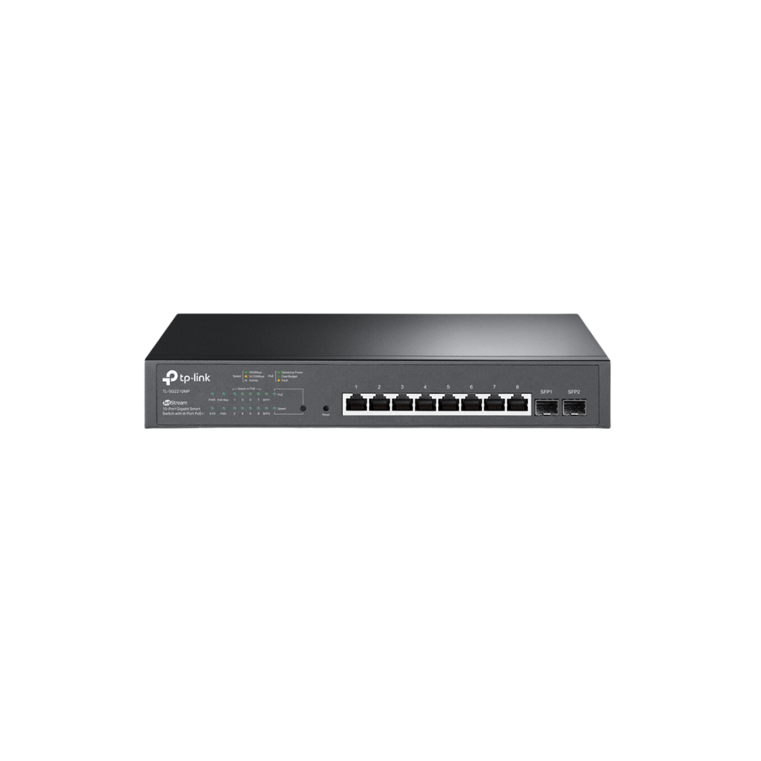  Switch Smart TP-Link JetStream 10 ports Gigabit avec 8 ports PoE+ (TL-SG2210MP)