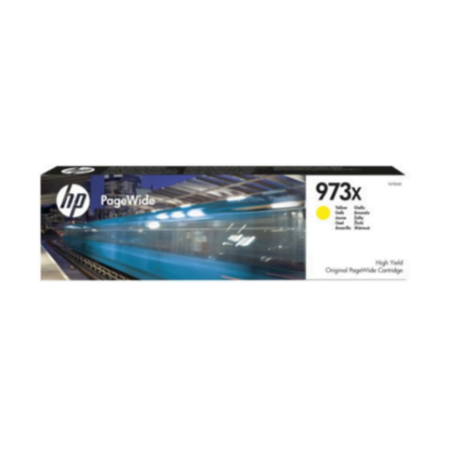 HP 973X Jaune - Cartouche PageWide grande capacité HP d'origine (F6T83AE)