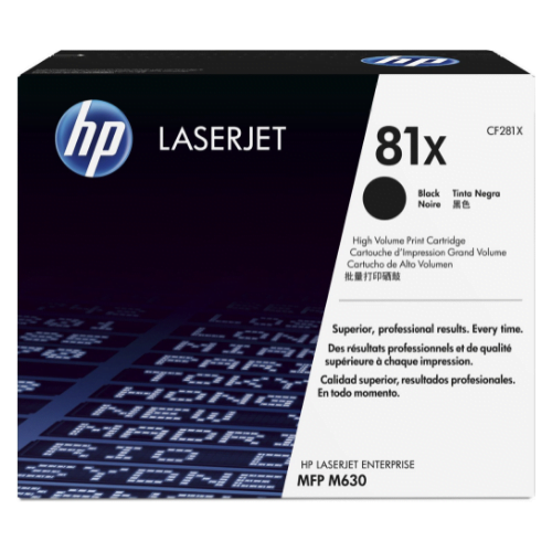 HP 81X Noir (CF281X) - Toner grande capacité HP LaserJet d'origine