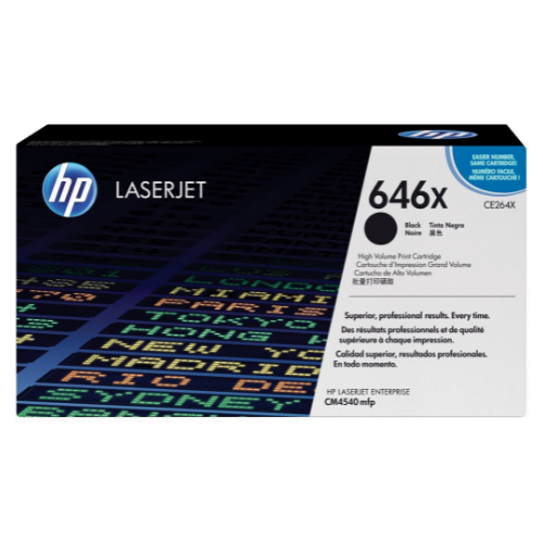 HP 646X Noir (CE264X) - Toner grande capacité HP LaserJet d'origine