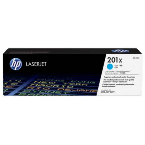 HP 201X Cyan (CF401X) - Toner grande capacité HP LaserJet d'origine